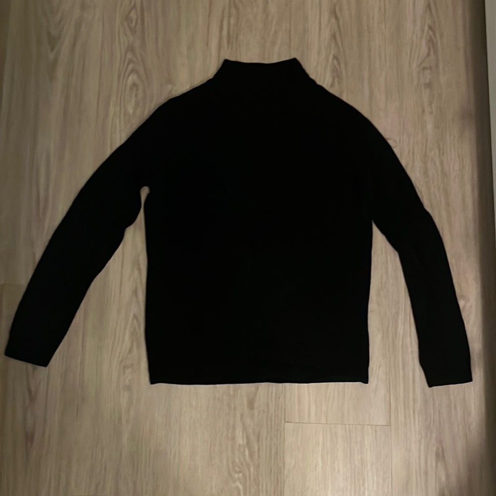 Black turtle neck sweater